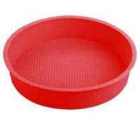 Allforhome Molde para tartas redondo de 25 cm de silicona flexible