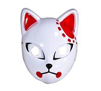 ALLFORYOU Anime Demon Slayer Kimetsu No Yaiba LED Máscara Cosplay Props Sabito Kamado Tanjirou Makomo Halloween Party Light Masks para Adultos