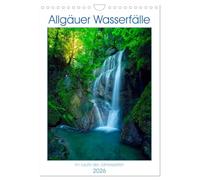 Allgäuer Wasserfälle (Wandkalender 2026 DIN A4 hoch), CALVENDO Monatskalender: Der Kalender nimmt den Betrachter mit auf eine Reise zu Wasserfällen im Allgäu.