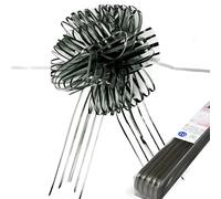 Allgala 10 lazos de organza extragrandes de 17,78 cm de ancho, 2 pulgadas de ancho, para envolver regalos, cestas de decoración de boda, color negro, GP90502