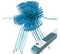 Allgala 10 lazos de organza extragrandes de 7 pulgadas de ancho, 2 pulgadas de ancho, para envolver regalos, cestas de decoración de boda, turquesa, GP90512