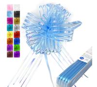 Allgala 10 piezas 7 pulgadas extra grande 2 Ich (5 cm) de ancho cinta de organza lazo de flores para envolver regalos cestas decoraciσn de boda -