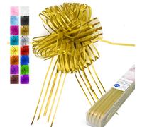 Allgala 10 unidades, 7 pulgadas, extra grande, 2 Ich (5 cm) de ancho, cinta de organza, lazo de flores para envolver regalos, cestas, decoraciσn