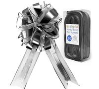 Allgala 10 unidades, 8 pulgadas, jumbo, 2,5 pulgadas (6,4 cm) de ancho, cinta de organza, lazo de flores para envolver regalos, cestas, decoraciσ