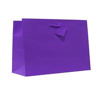 Allgala 12PK Value Premium Bolsas de papel de color sólido (16 pulgadas de ancho Vogue-Purple-GP50087)