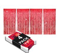 Allgala 4PK - Cortinas metálicas con Flecos para decoración de Puertas