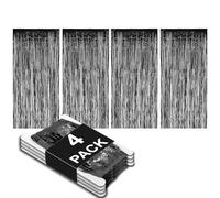 Allgala 4PK - Cortinas metálicas con Flecos para decoración de Puertas