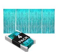 Allgala 4PK - Cortinas metálicas con Flecos para decoración de Puertas