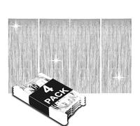 Allgala BD52504 - Cortinas metálicas para fiesta (3,3 x 8,2 pies)