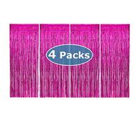 Allgala BD52511 - Cortinas metálicas para fiesta (3,3 x 8,2 pies)