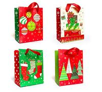 Allgala Bolsa de regalo de Chritmas de papel metálico premium (6 x 4,7 pulgadas) GP91030