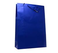 Allgala - Bolsas de regalo de papel de color sólido (12 unidades), 17"XL, Azul oscuro