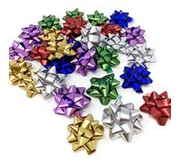 Allgala - Juego de 24 o 30 lazos para envolver regalos, 6 colores surtidos, Navidad o todos los días, Mate