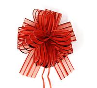 Allgala Value Pack - Lazos de flores para regalo de Navidad y de día festivo ABCD, Arco rojo