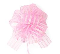 Allgala Value Pack - Lazos de flores para regalo de Navidad y de día festivo ABCD, Lazo rosa