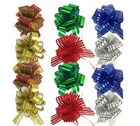Allgala Value Pack - Lazos de flores para regalo de Navidad y de día festivo, Arco.