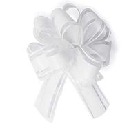Allgala Value Pack - Lazos de flores para regalo de Navidad y de día festivo, Blanco