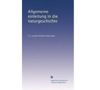 Allgemeine einleitung in die naturgeschichte