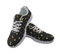 Allhaitong Tenis de moda para mujer, ligeros, cómodos, antideslizantes, para caminar para mujeres y niñas, Moon Stars, 40.5 EU