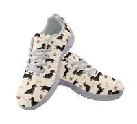 Allhaitong Zapatos deportivos de moda para mujer, informales, ligeros, transpirables, para correr, gimnasio, atletismo, tenis, beige, 41.5 EU