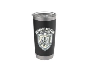 Alliance 40s Club Vol. 2026 Fabuloso Edad Media Mayores de 40 Vaso térmico de acero inoxidable de doble pared