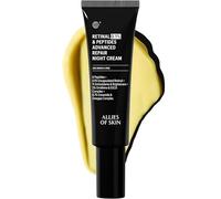 Allies of Skin Crema de noche reparadora de péptidos al 0,1 % de retina con retina encapsulada patentada al 0,1 %, 6 péptidos, 2 % de complejo de ornitina y EGCG, 8,7 % de ceramidas y complejo de