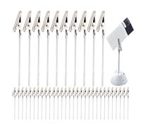 Alligator Clips For Crafts - Note Fasteners, Table Card Display Clamps, Extended Wire Memo Supports Presenting Announcement Badge Artwork During School Ceremony Party Banquet Gathering