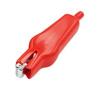 Alligator Clips Set - 10 Pieces Spring Clamp 75mm, Insulated Cover Design, Durable Metal Build, Strong Grip Connection | Automotive Battery Charging Accessories Kit, Electricians Technicians Equipment