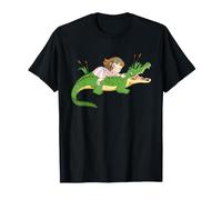 Alligator Kids Adventure, Bonito Libro de Cuentos de Reptiles, Arte pantanoso Camiseta
