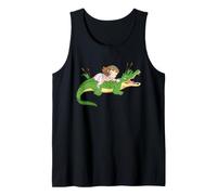 Alligator Kids Adventure, Bonito Libro de Cuentos de Reptiles, Arte pantanoso Camiseta sin Mangas