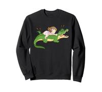 Alligator Kids Adventure, Bonito Libro de Cuentos de Reptiles, Arte pantanoso Sudadera