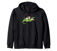 Alligator Kids Adventure, Bonito Libro de Cuentos de Reptiles, Arte pantanoso Sudadera con Capucha