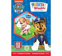 Alligator - Libro de calcomanías de Paw Patrol por números, libro de calcomanías, calcomanías por números para niños, calcomanías por números, calcomanías de Paw Patrol, libro de calcomanías de la