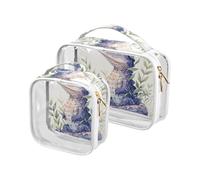 Alligator Purple Lavender Cutravel - Neceser de aseo portátil aprobado por la TSA - Bolsa de viaje para maquillaje