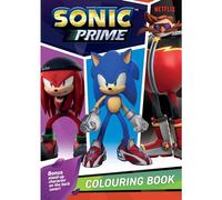 Alligator- Sonic Prime - Libro para Colorear, Multicolor, Medium (3604/SPCB)