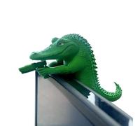 Alligator Statue Resin Candy Dish, Mini Resin Crocodile Figurine, Rainforest Frog Miniature Animals Collection, 3D Printing Animal Table Decor, Animal Figurines For Home Living Room Study Apartment