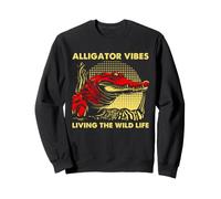Alligator Vibes Wild Life Reptile Swamp Adventure Style Sudadera