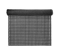 ALLINKIT Rollo de ratán negro de 16 pulgadas x 3.3 pies, rollo de cincha de caña de ratán de plástico, material de tela, rollo de ratán tejido para muebles, sillas, gabinetes, techos