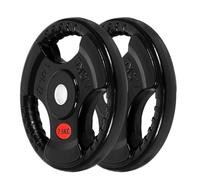 ALLinLIFE Discos Pesas, 2.5/5/7.5/10/15/20kg, Discos Mancuernas de Hierro Fundido Ø30/50mm, Antideslizante/Impermeable, Discos de Pesas Metálicas para Barras Olimpicos (Ø50mm-7.5kg*2)