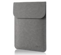 Allinside Funda para portátil de 13" para MacBook Neo A18 Pro/MacBook Air 13" (2018-2026) / MacBook Pro 13" (2016-2022), Funda Vertical de Cuero PU de Gamuza Impermeable para Laptop, Gris