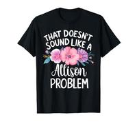 Allison Personalized Cute Flower Girls Allison Name Camiseta gráfica económica