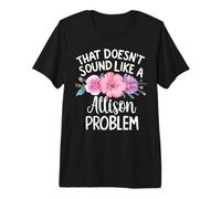 Allison Personalized Cute Flower Girls Allison Name Camiseta Premium