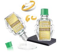 AllisWay Comprobador de Oro, Surtido de Reactivos de Prueba de Oro de 999, 10K-24K, Solución de Análisis + Piedra de Toque, Rápida y Eficiente, Análisis Fiable, Fácil de Usar, 2 * 20 g