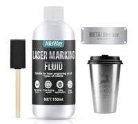 AllisWay Fluido per Marcatura Laser, Polvo de Marcado láser para Marcar metal, De Secado Rápido, Adecuado para Grabado Láser y Marcado de Metales, 150ML