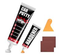 AllisWay Masilla de Carrocero Coche, Masilla para Coche, Masilla Carrocero, Repara Abolladuras y Rayones en la Pintura del Automóvil, Adecuado para Reparaciones de Automóviles, Barcos, 100 g + 10 g