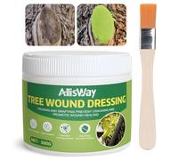 AllisWay Pasta Cicatrizante Poda, Pasta Cicatrizante para Arboles, Cicatrizante Arboles, Formación Rápida de Película, con Pincel, Adecuado para Injertos y Podas de Frutales, Ornamentales, etc, 300 G