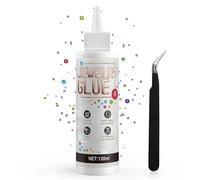 Allisway Pegamento Para Bisutería, Pegamento Para Joyas, Pegamento Extra Fuerte Para Joyas, Para Arte Decorativo, Secado Rápido, Adecuado Para Todo Tipo de Joyas, Plásticos y Textiles, 120 ml