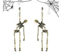 AllisWay Pendientes Calavera, Pendientes de Halloween, Accesorios Halloween Mujer, pendientes halloween, Ideales Para Disfraces, Juegos de Rol, Fiestas, etc