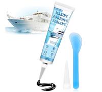 Allisway Sellador Multiusos Aplicaciones Marinas, 100ml Silicona Negra, Masilla Poliuretano, Sellador de Casco Impermeable y de Secado Rápido, Apto Para Fibra de Vidrio, Madera y Vidrio, Negro