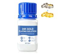 Allisway Solución de Chapado En Oro, Líquido de Pulido, Comprobador de Oro, Adecuado Para Empresas de Galvanoplastia, e Ideal También para Joyeros, Restauradores y Aficionados Al Bricolaje